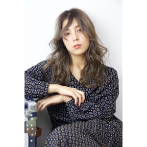 艶髪♪くすみベージュ×ナチュラルロング