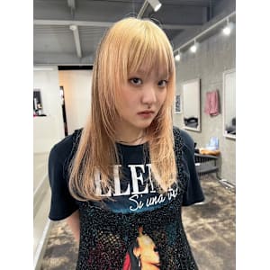 ハイトーンベージュ/顔まわりレイヤー