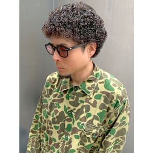 メンズパーマ ミディアムパーマ 強めパーマ スパイラルパーマ