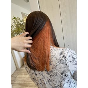 インナーカラー/オレンジカラー/メテオ