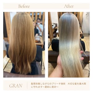 お客様髪質改善データ1860（髪質改善ブリーチ施術）