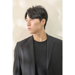 ナチュラルセンターパート×タイトマッシュ