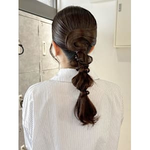 『hinari』ヘアセット/編みおろし/ナチュラル個性ヘア