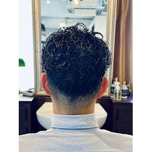 【40代 男性】ロンドンツーブロックパーマ（大宮/バーバー）