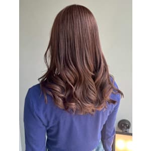 マロンベージュ ダメージレスカラー 巻き髪アレンジ 艶髪 - NAKAO COIFFURE【ナカオ コアフュール】掲載中
