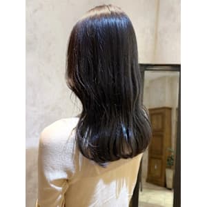 透明感グレージュ 髪質改善 艶髪カラー ナチュラルカラー