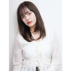 ベージュ ダメージレス 髪質改善カラー 透明感 レイヤー