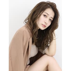 艶髪♪かきあげバング×こなれミディ