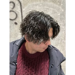 スパイラルパーマ/無造作パーマ/床屋/銀座/有楽町/京橋