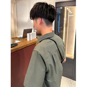 刈り上げ マッシュ ツーブロック 20代 30代 黒髪 