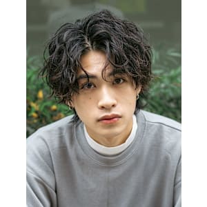 スパイラルパーマ ツーブロック