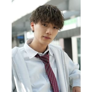 メンズマッシュ　ツイストパーマ