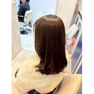 くびれヘア/アプリコットオレンジ/夏のヘアアレンジ