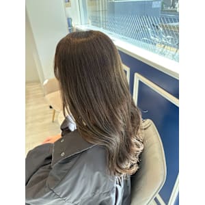 くびれヘア/アプリコットオレンジ/ハイライトカラー