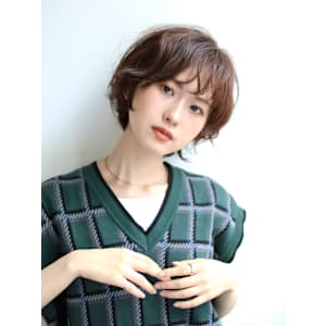 大人可愛いショートボブ