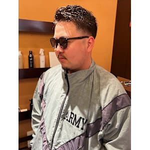 ローフェード×パーマ