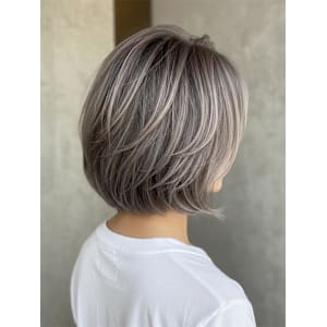 #白髪ぼかし　#レイヤーカット