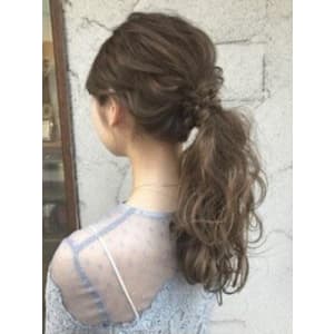 #お呼ばれヘア　#ポニーテール
