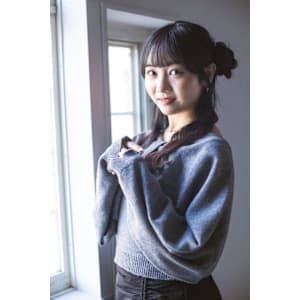 お団子サイドハーフアップ