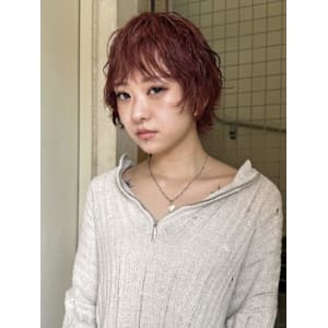 『hinari』パーマ×暖色カラー/ショートレイヤー - MOON by KENJE【ムーンバイケンジ】掲載中