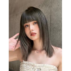 ダブルカラーでつくるオリーブグレージュ