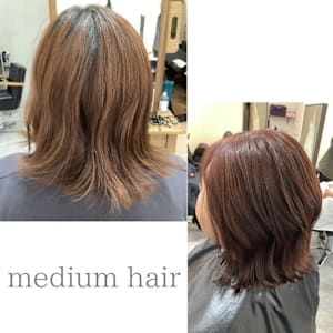 お客様スタイル 本日もピンクベージュ~