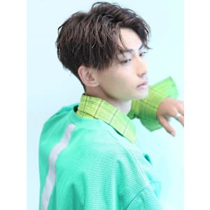 長さ整えパート分けスタイル