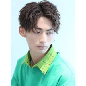 長さ整えパート分けスタイル