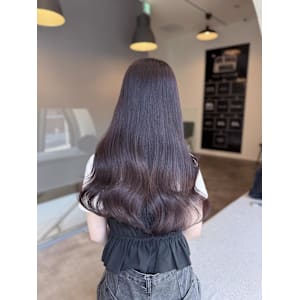 ココアグレージュ/ブリーチなしダブルカラー/髪質改善