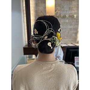 華やかヘアセット