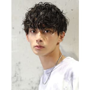 大人の波巻きスパイラルパーマ