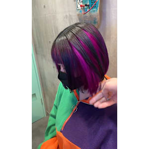 Re.(by INK.) 渋谷×スタイル - Re.(by INK.) 渋谷 ハイトーン/ウルフカット/デザインカラー/髪質改善【アールイーバイインク シブヤ ハイトーンウルフカットデザインカラーカミシツカイゼン】掲載中