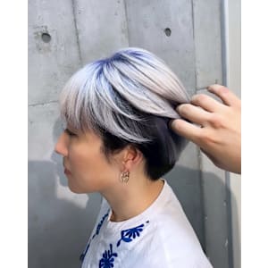 Re.(by INK.) 渋谷×スタイル - Re.(by INK.) 渋谷 ハイトーン/ウルフカット/デザインカラー/髪質改善【アールイーバイインク シブヤ ハイトーンウルフカットデザインカラーカミシツカイゼン】掲載中