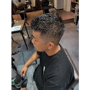 Men's short hair