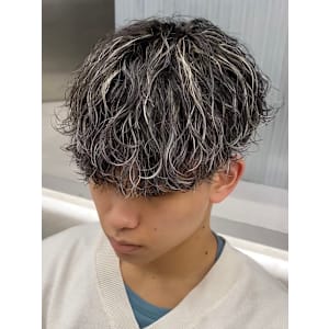 【ZEST吉祥寺】ホワイトメッシュ波巻きパーマ