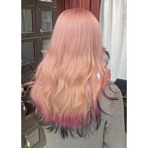 ホワイトピンク/エンドカラー【錦糸町北口】hina