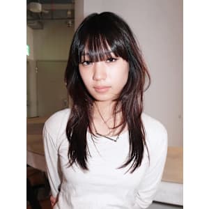 おくれ毛美髪ウルフレイヤー顔周りレイヤー_ba548991