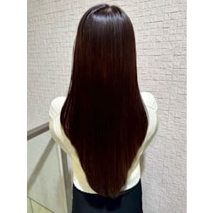 艶髪ロングヘア サラツヤ 髪質改善トリートメント ブラウン