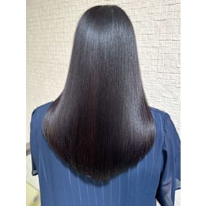 艶髪 髪質改善トリートメント セミロング ストレートヘア