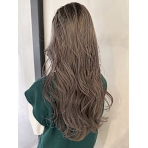 ロングくびれヘア韓国ヘアおくれ毛美髪_ba546761