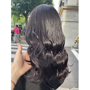 【カラー】艶髪ダークラベンダー♪_ユウ