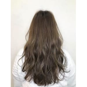 【Flor】*フェザーロング+アッシュベージュ*