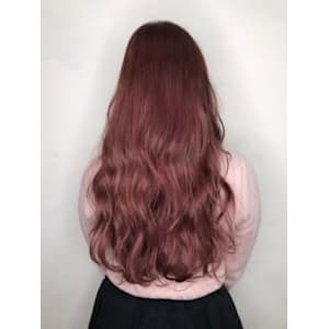 【Flor】*フェザーロング+チェリーピンク*