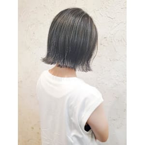 【Flor】*外ハネボブ+シルバーアッシュ＊