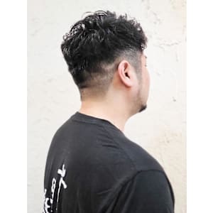 【Flor】*メンズショートパーマ＋フェード*