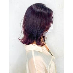 【Flor】*くびれセミディ+チェリーブラウン*