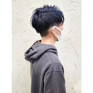 【Flor】*刈り上げショート+ネイビーアッシュ*