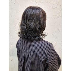 【Flor】*ナチュラルパーマ+くびれボブ*