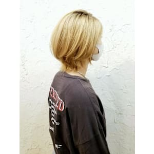 【Flor】*スリークショート+ブロンドカラー*