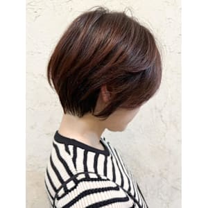 Flor*小顔ショート+大人女子+ショコラブラウン*